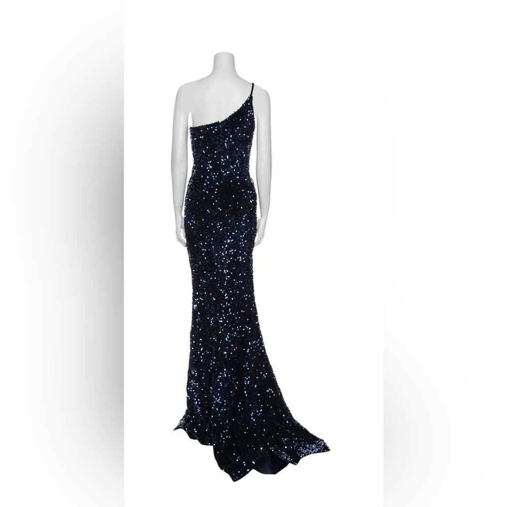NEW!!! Portia and Scarlett Midnight Blue One Shoulder Sequin Prom Dress! NWT!!! - Picture 2 of 5